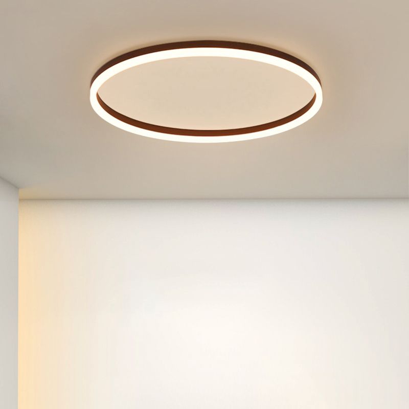 LED Round Flush Mount Fixture Simplicity Flush Ceiling Light Fixture for Living Room