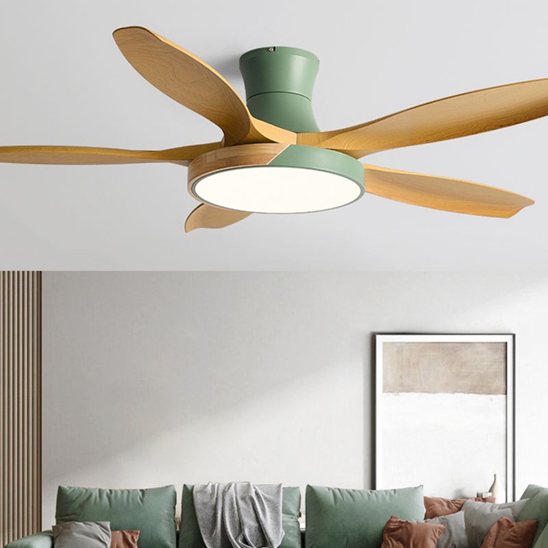 Contemporary 52" Ceiling Fan Lighting with 5-Blade for Dining Room