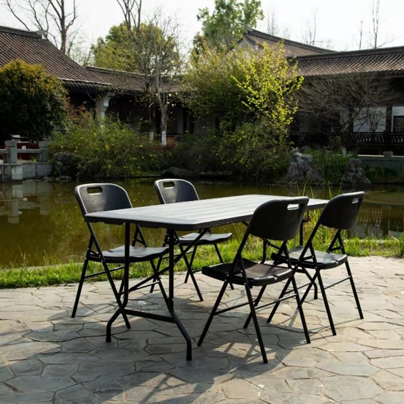 Plastic Water Resistant Camping Table Contemporary Foldable Patio Table