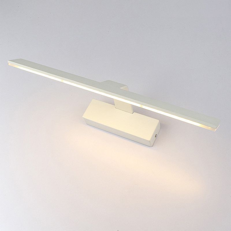 Lámpara de pared sombreada de estilo minimalista Batio acrílico Luz de pared montada en blanco