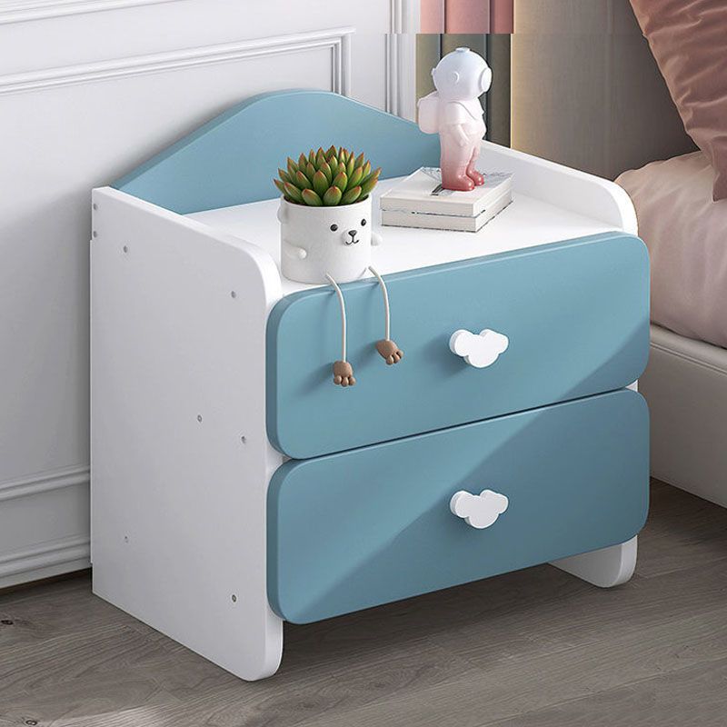 Contemporary Bedside Cabinet Night Table Lower Shelf Night Table for Bedroom