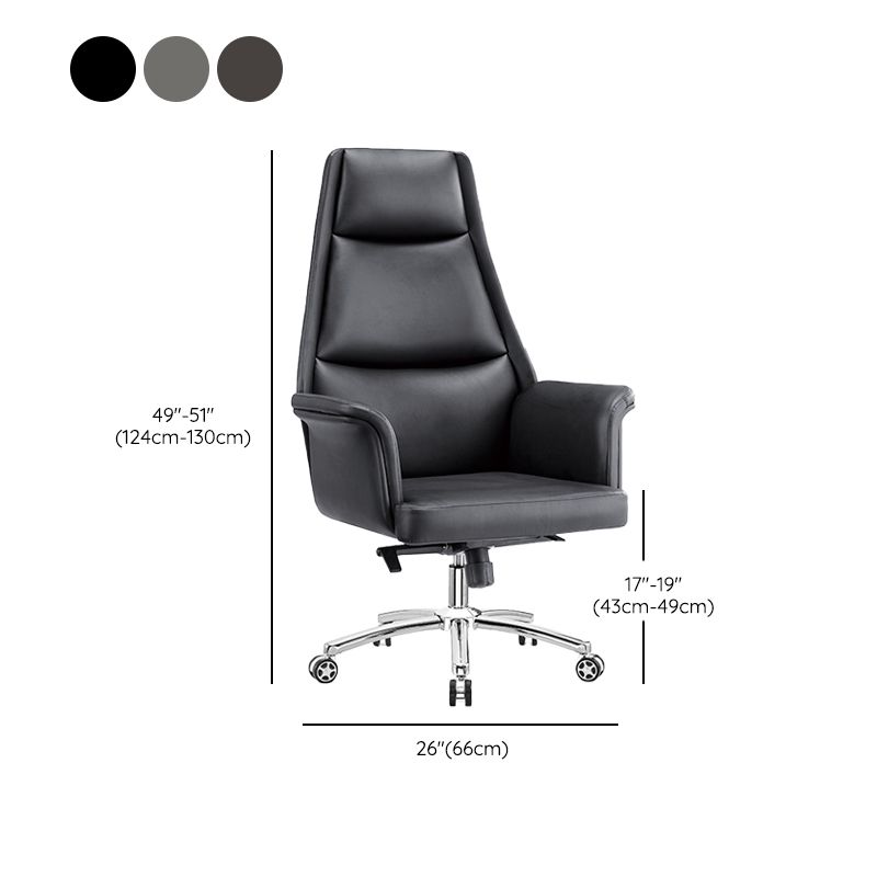 Modern Armless Office Chair No Distressing Ergonomic Desk Chair with Wheels