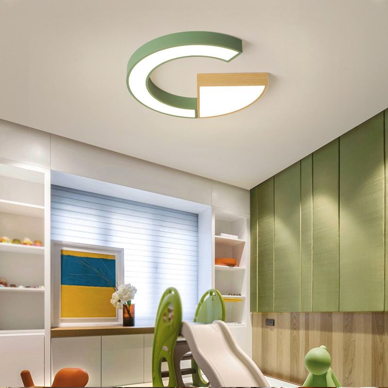 Modern Style Geometry Shape Ceiling Light Metal 2 Light Ceiling Light for Restaurant