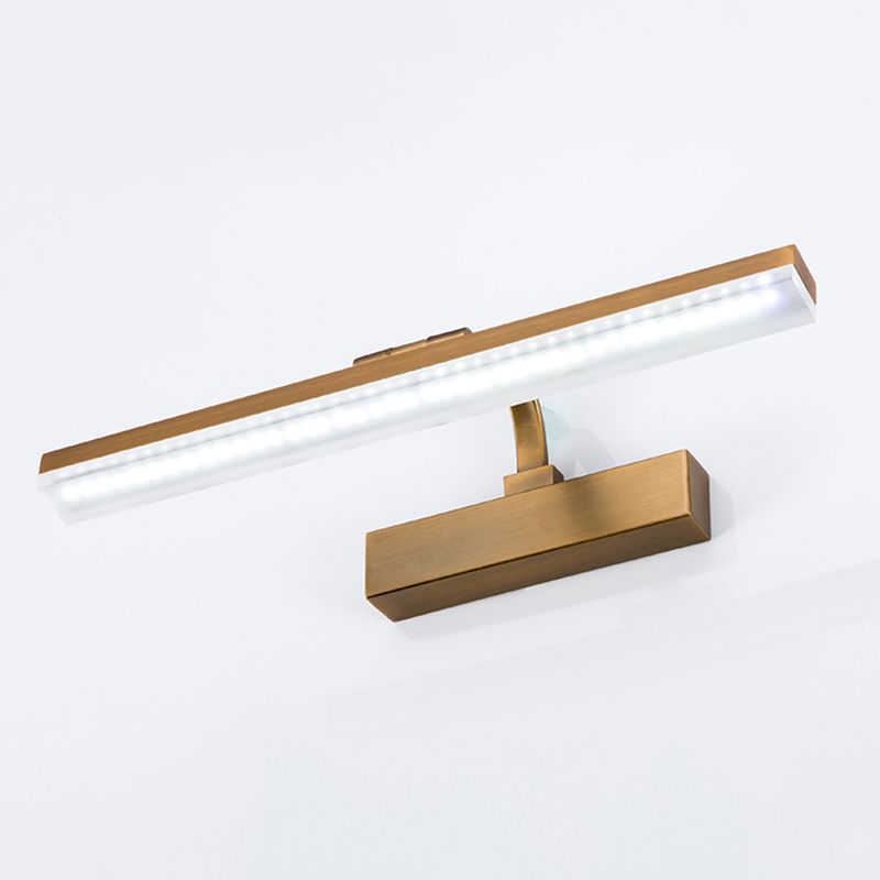 Mid-Century Streamlined Wall Mounted Vanity Lights 1 Light Vanity Mirror Lights with Acrylic Shade