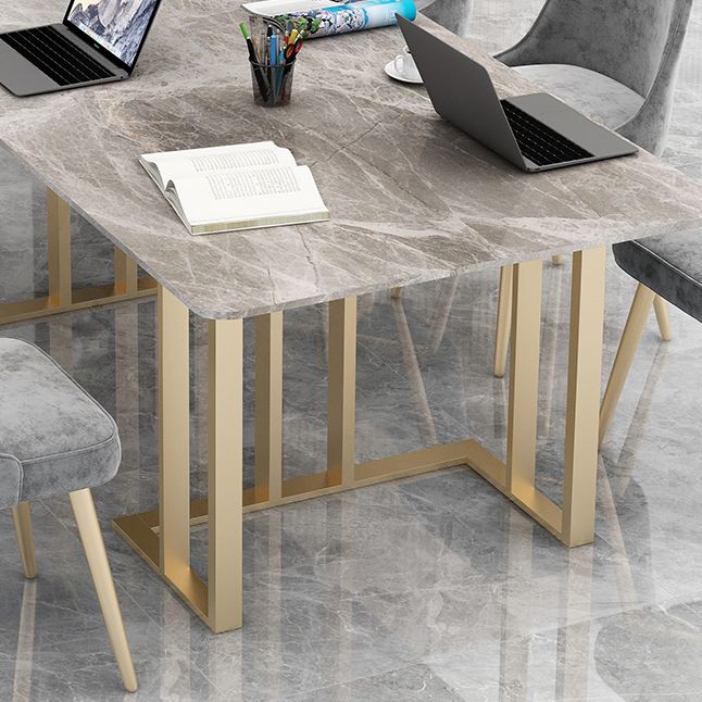 Sintered Stone Rectangular Meeting Table Office Industrial Writing Desk