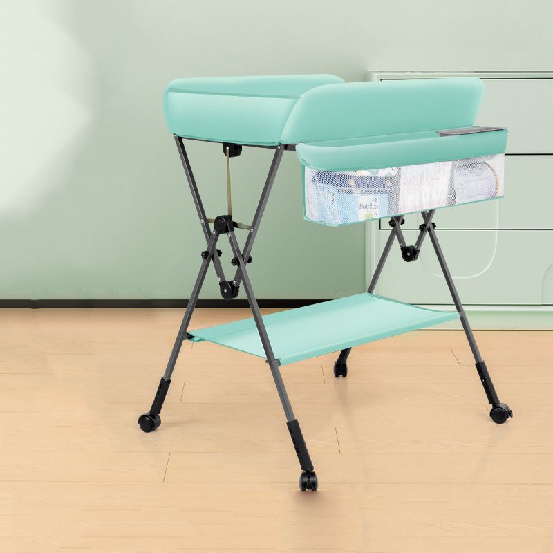 Flat Top Baby Changing Table with Storage Shelf , 25.6 Inch Wide