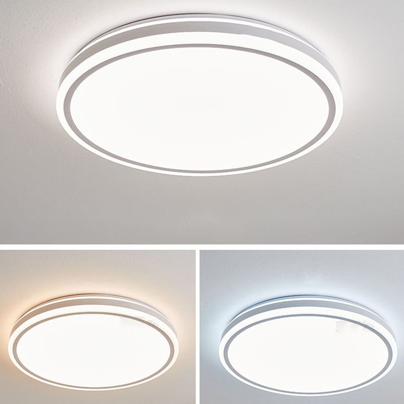 Circular Flush Mount Light Simplicity Metal Ceiling Light Fixture