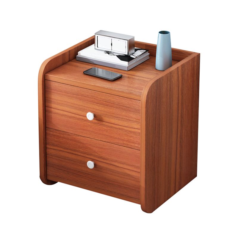 Contemporary Accent Table Nightstand Drawer Storage Night Table with 1 Shelf