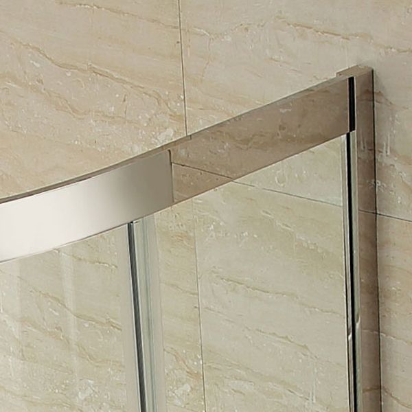 Rounded Tempered Glass Shower Enclosure with Shower Door Corner Shower Enclosure