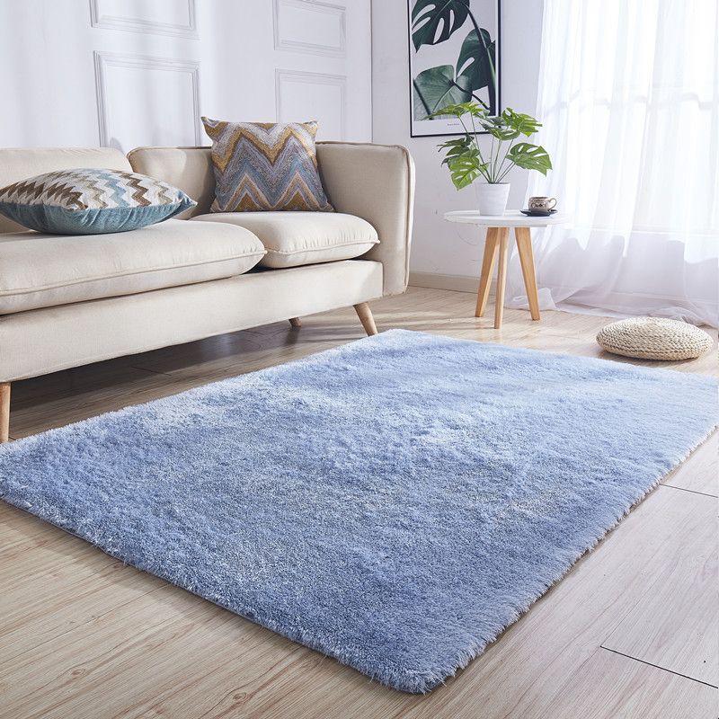 Joli tapis relaxant multicolore fausse en laine Plaine tapage à teinture résistant à la zone de support sans glissement lavable pour salon