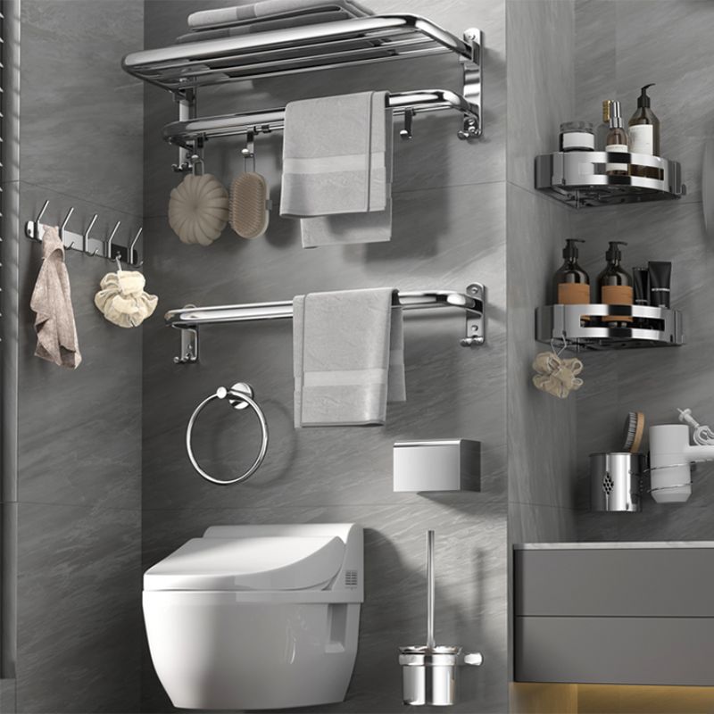 Modern Stainless Steel Bath Shelf Bathroom Accessories Hardware Set