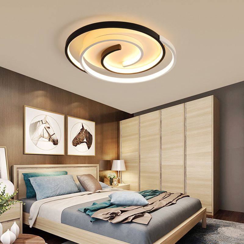 Geometric Flush Mount Lighting Modern Metal Flush Pendant Light