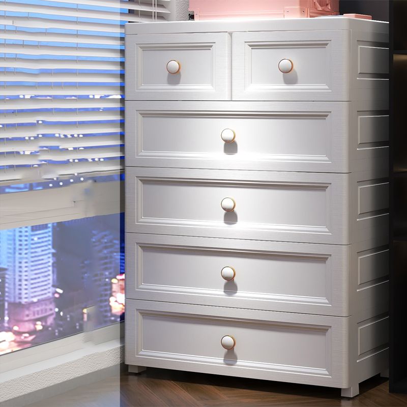 Ultra-Modern Vertical Kids Furniture Plastic Baby Dresser with Drawers