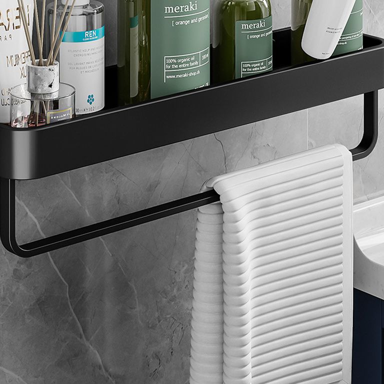 Contemporary Bathroom Accessories Hardware Set Aluminum Bath Shelf