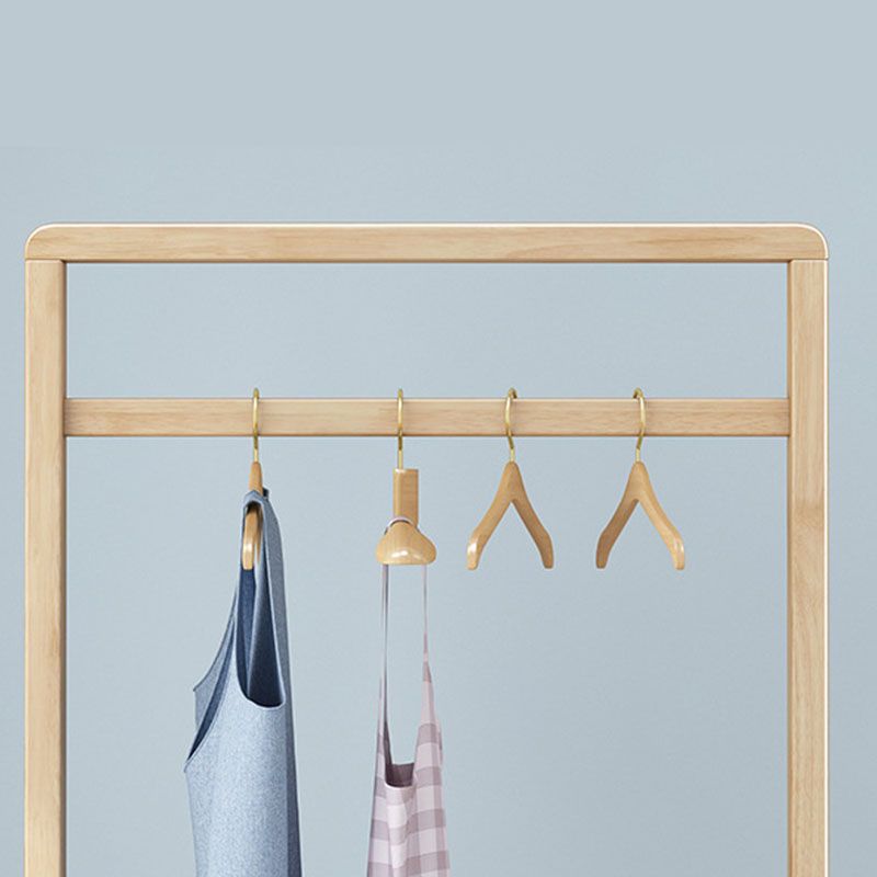 Contemporary Storage Coat Rack Free Standing Wooden Coat Rack for Living Room