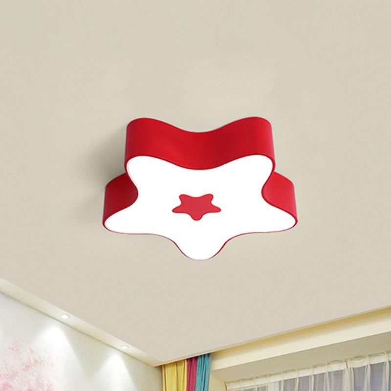 Modern Cartoon Ceiling Mount Light Acrylic Metal Flush Light for Game Room