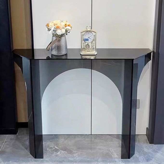 33.46" Tall Modern Console Table Acrylic Accent Table for Hall