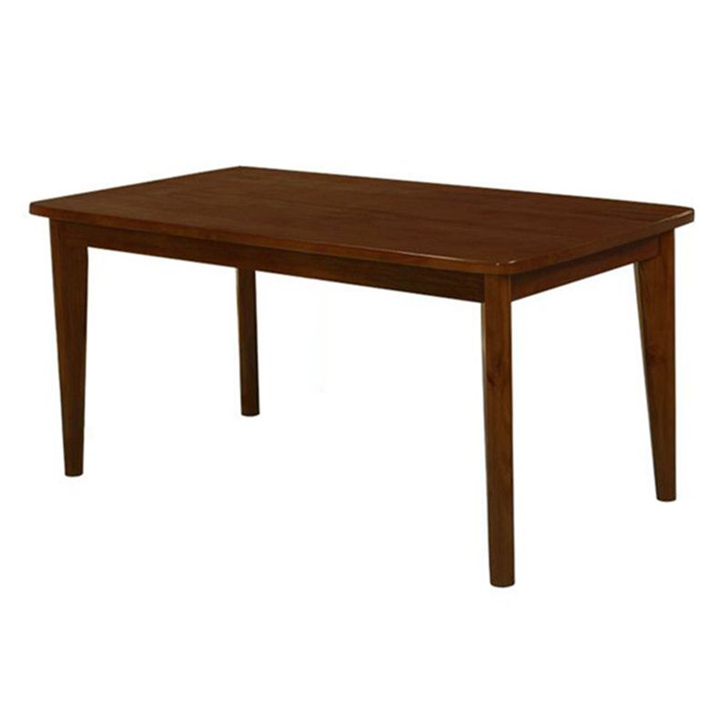 Contemporary Style Solid Wood Rectangle Dining Table 4 Legs Table for Home