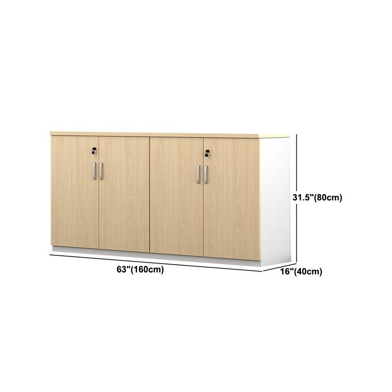 Modern Lateral Filing Cabinet Wood Filing Cabinet with Locking Storage