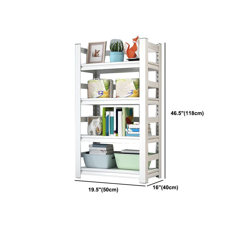 Metal Bookshelf, Multi Tiers Contemporary Bookcase for Living Room