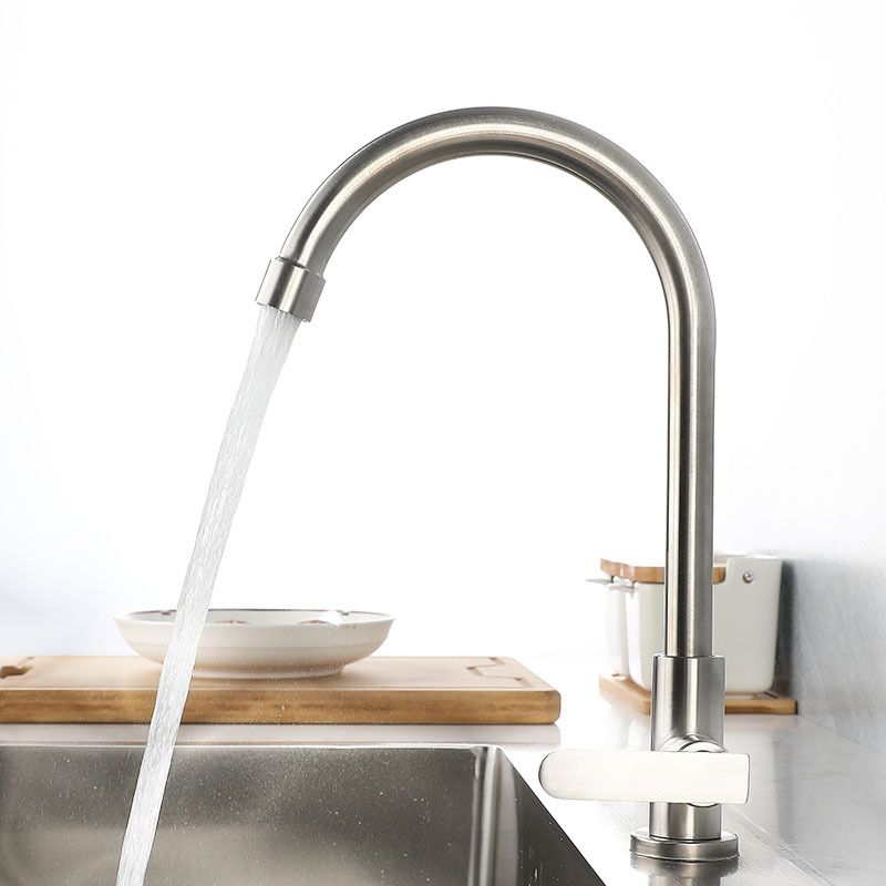 Contemporary Single Handle Kitchen Faucet Pull down 1-Hold  Bar Faucet