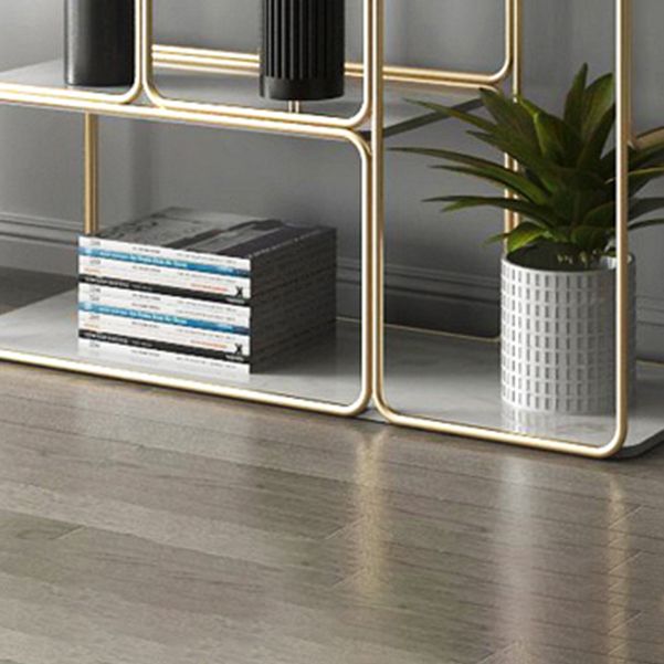 Modern Metal Book Shelf Open Shelf Bookcase with Shelves for Study Room