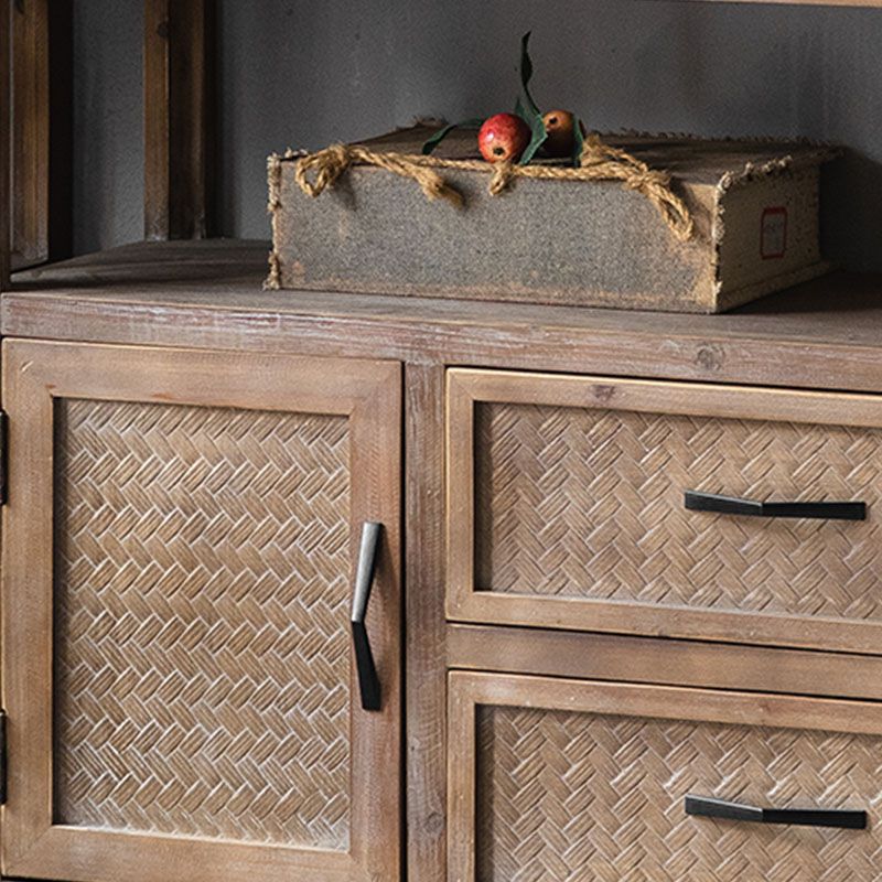 Farmhouse Sideboard Table Home Wooden Server with 1/2/3-Drawer for Dining Room