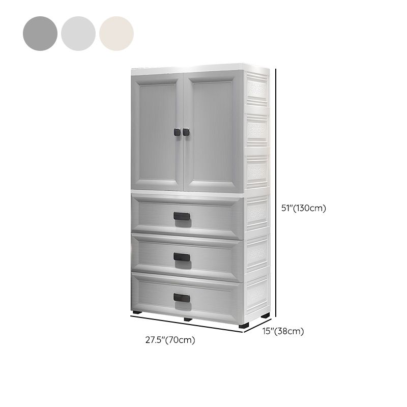 Modern Style Kid's Wardrobe Plastic Wardrobe Closet for Bedroom