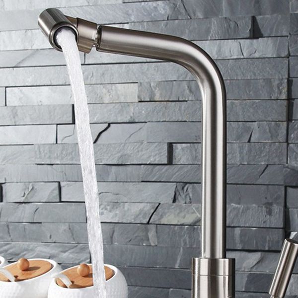 Modern Lead Free Water Filler One Handle High Arch Kitchen Faucet