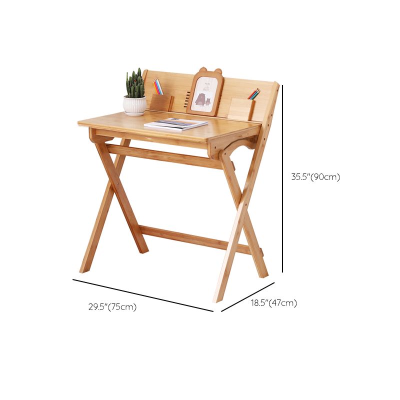 Wood Lap Desk and Chair Kids Writing Desk in Natural Child Desk