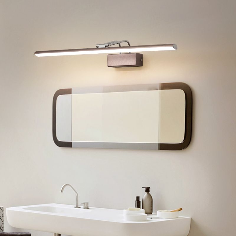 Modern Linear Wall Sconce Lights Metal 1 Light Sconce Light with Acrylic Shade