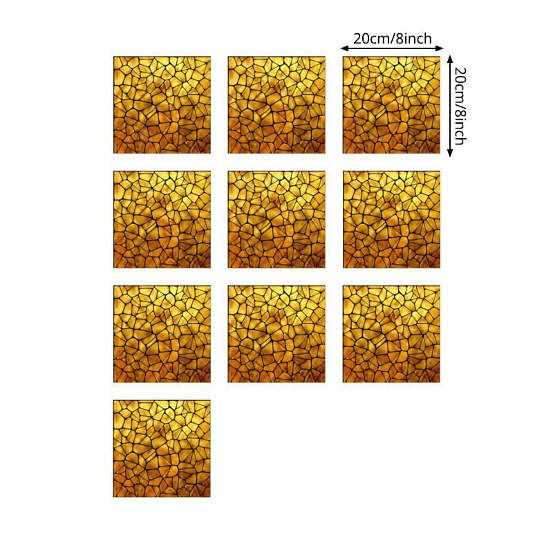 Gold Crackle Look Wallpaper Panel Set Pick Up Sticks Modern Kitchen Wall Covering