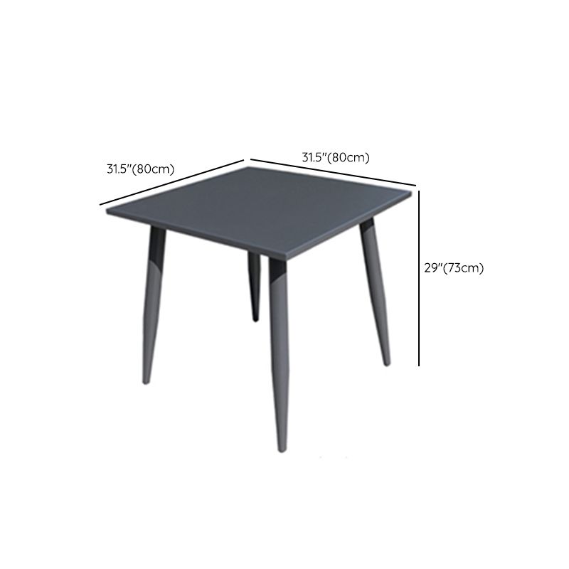 Contemporary Aluminum Frame Patio Table Water and UV Resistant Patio Table