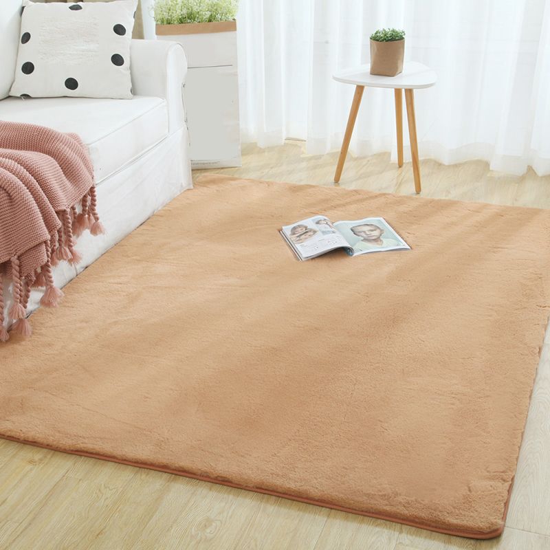 Multi-Color Solid Color Rugte Cotton Mischung Einfacher Fläche Teppich Anti-Rutsch-Backing Haustierfreundlichkeit Easy Care Area Teppich für Zuhause