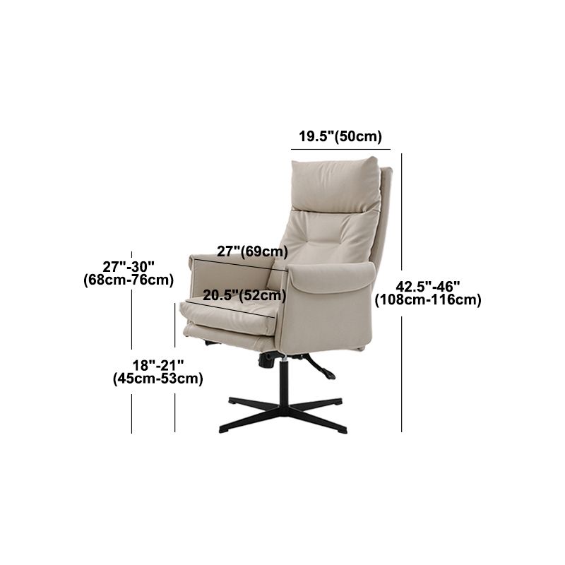 Height-adjustable Managers Chair Ergonomic Adjustable Executive Leather Chair