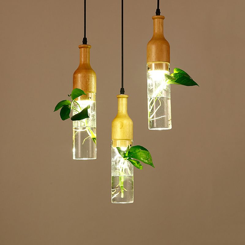 Simplicity Bottle a forma di fioriera a forma di luce Light Clear Bil