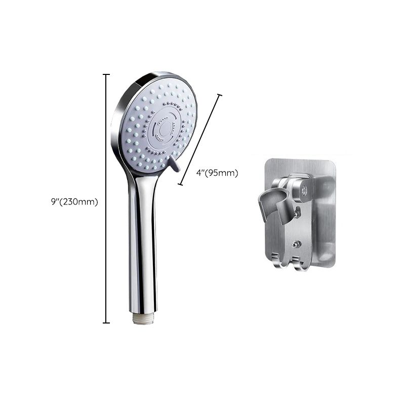 Modern Plastic Shower Head Wall-mounted Shower Head with Adjustable Spray Pattern