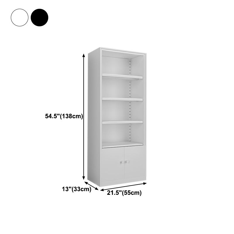 Closed Back Bookshelf Contemporary Style Bookcase for Study Room Office