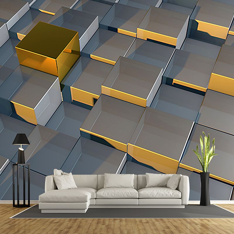 Illustration Modern Mural Mildew Resistant Geometric Pattern Living Room Wall Mural