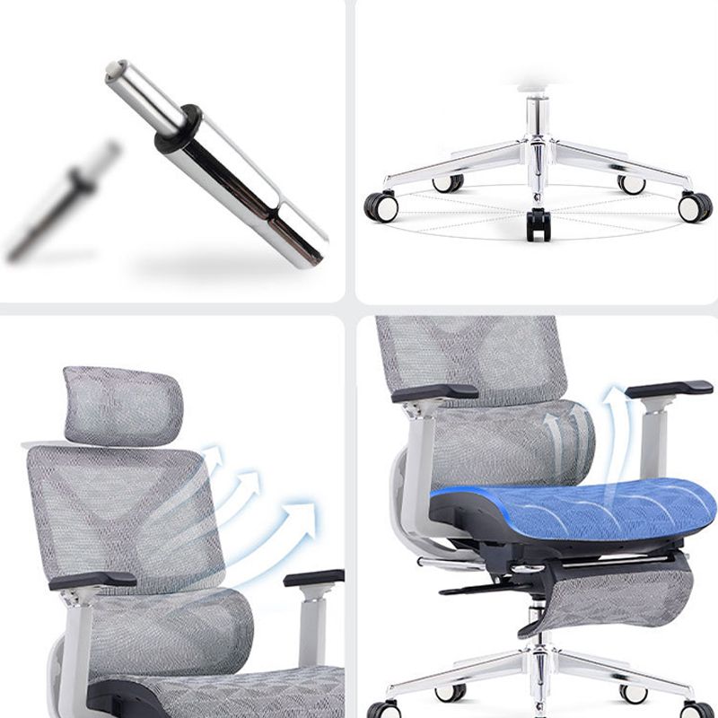 Modern Removable Arms Office Chair No Distressing Ergonomic Chair with Breathable Back