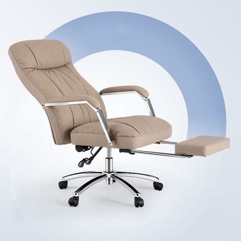 Modern Office Chair Adjustable Seat Height Ergonomic Swivel Chair with Wheels