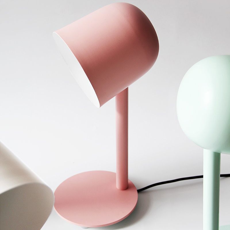 Kindergärtner Schlafsaal Tasse Schreibtisch Leuchte Metal Ein leichter Macaron Loft Desk Lampe