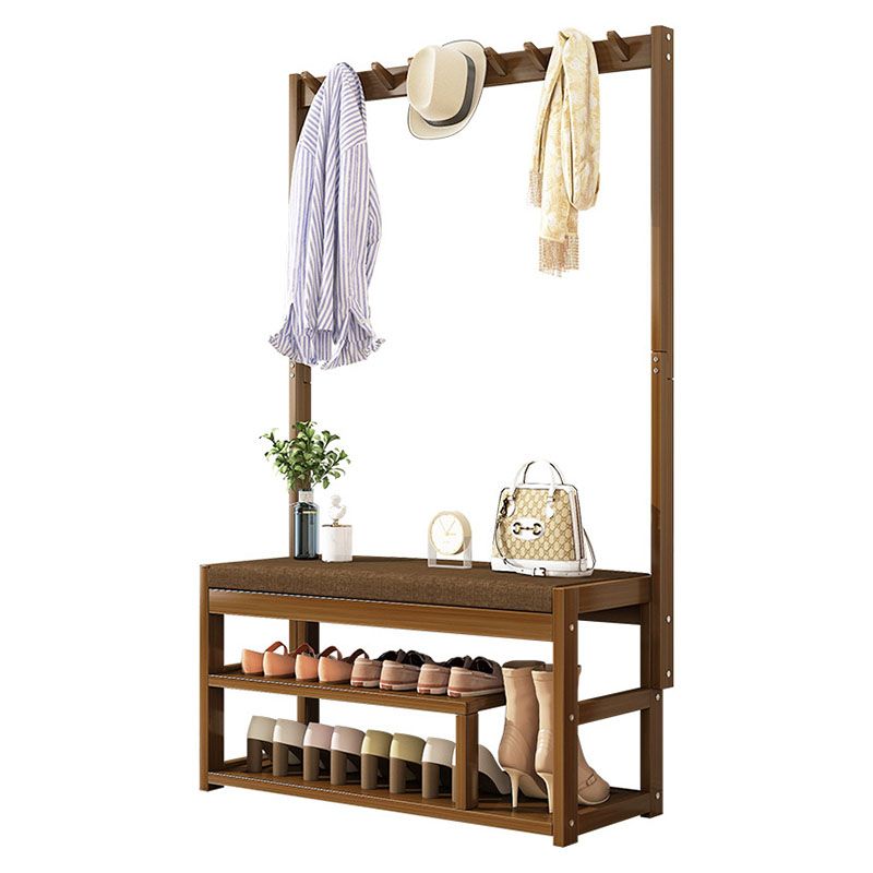 Wooden Coat Hanger Modern Style Simple Household Floor Coat Rack