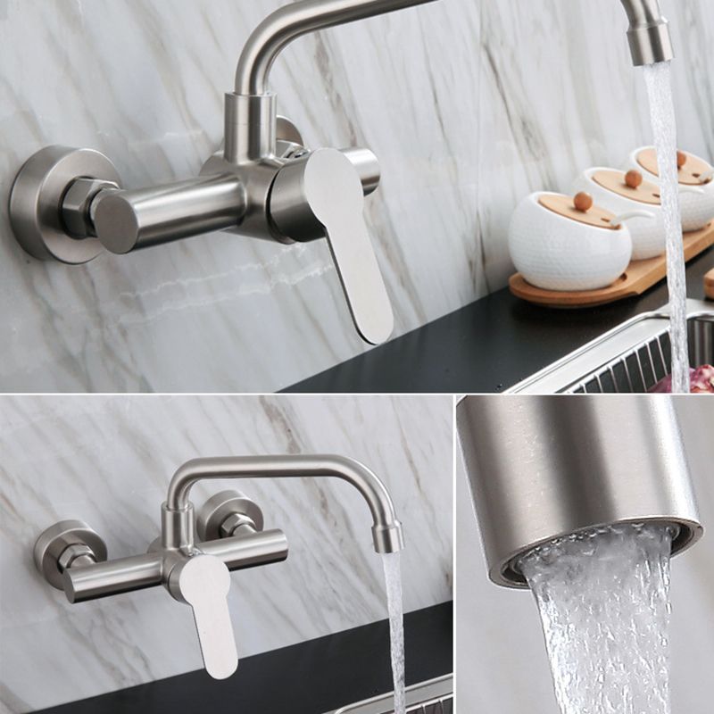 Contemporary 2-Function Kitchen Faucet 1-Handle Faucet with Stainless Steel