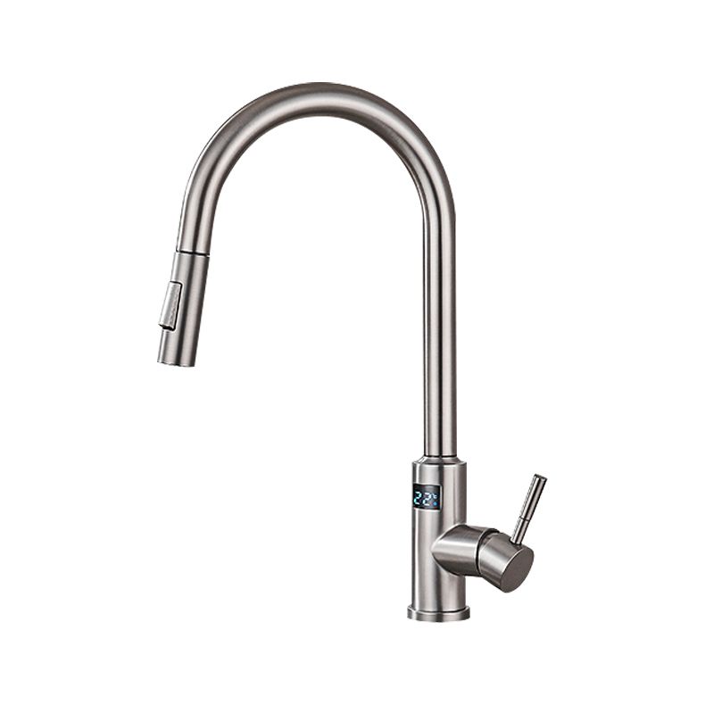 Touch Sensor Kitchen Sink Faucet Swivel Spout with Pull Down Sprayer