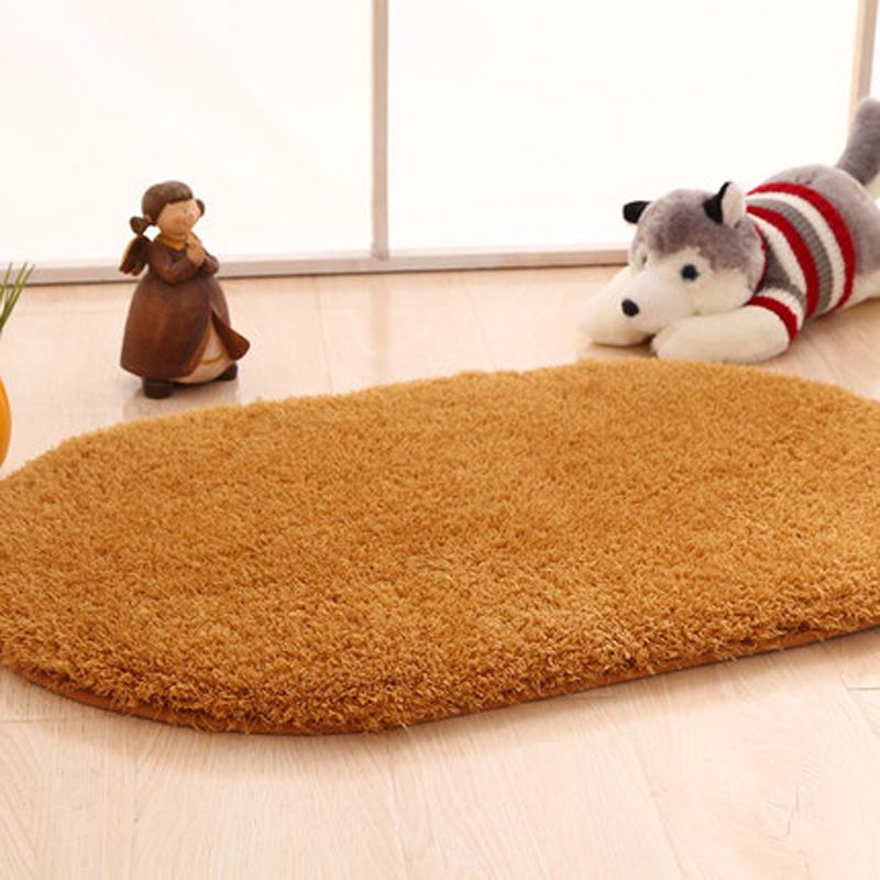 Tapis mignon simple tapis multicolore de couleur unie en intérieur