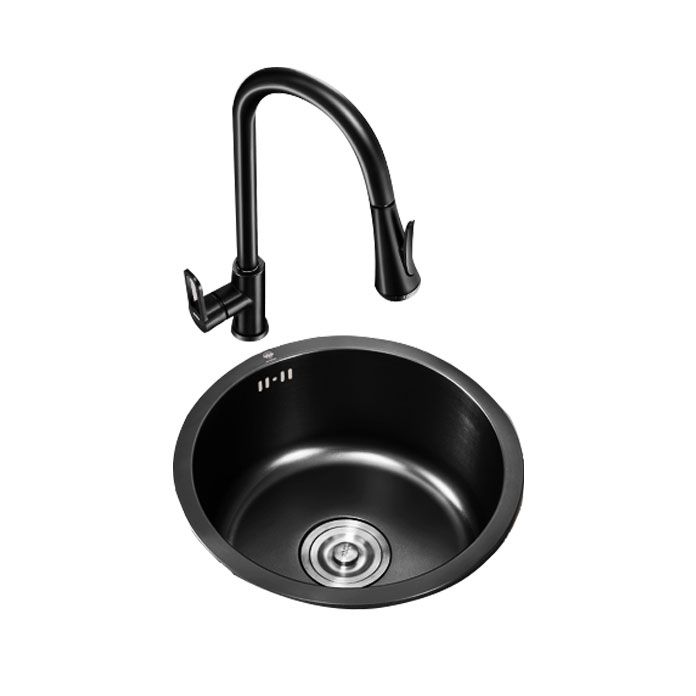 Contemporary Style Kitchen Sink Stainless Steel Kitchen Sink with Single Bowl