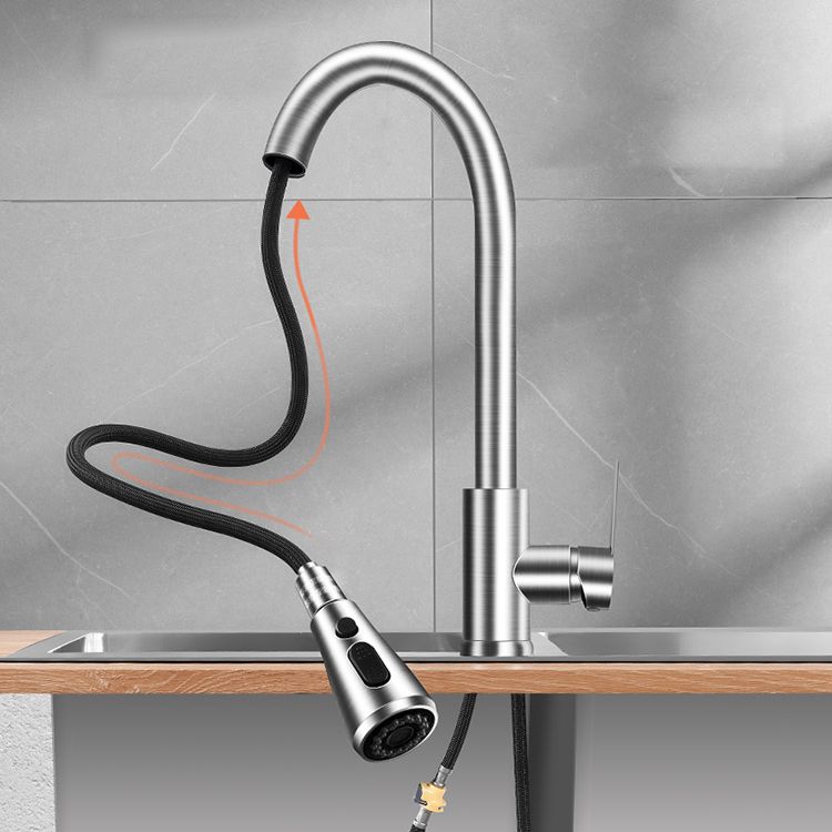 Pull Out Kitchen Faucet Single Handle Faucet with Pull Out Sprayer