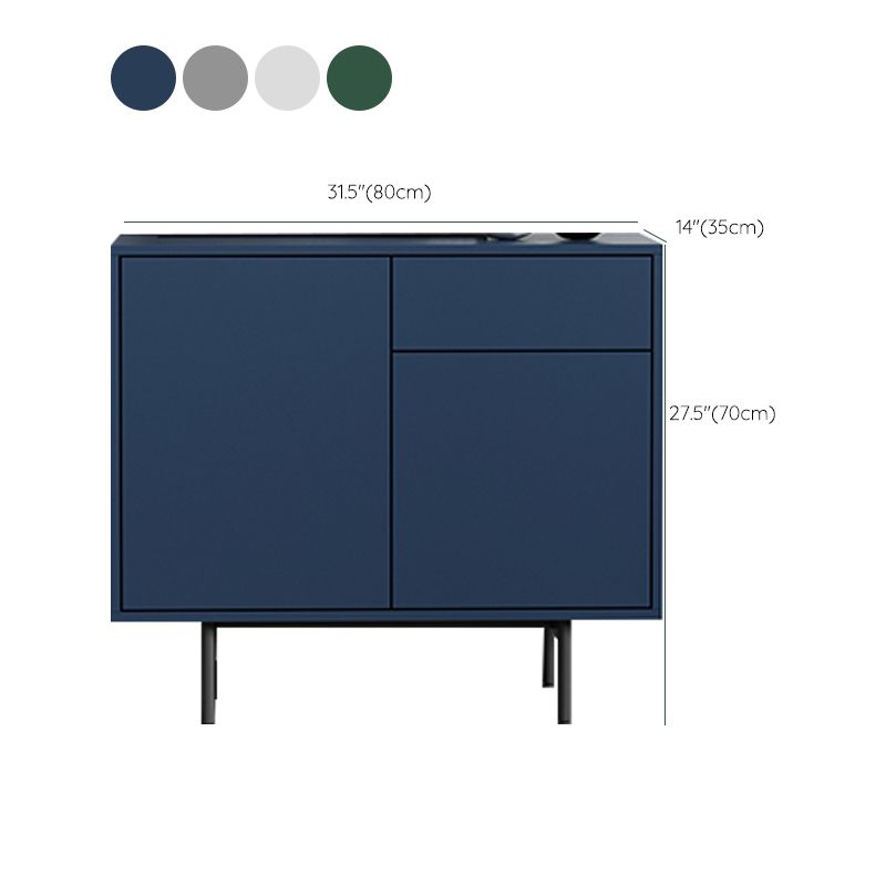 Modern Wooden Storage Sideboard Rectangle Sideboard Cabinet with Drawers and Doors