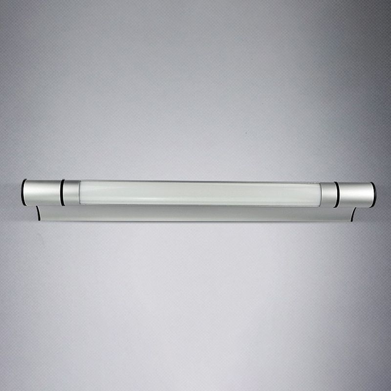 Simplicity Linear Wall Sconce Lighting Metal LED Bedroom Vanity Lamp Fixture in Chrome